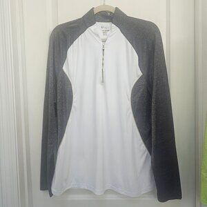 Greg Norman 1/4 zip with shimmer